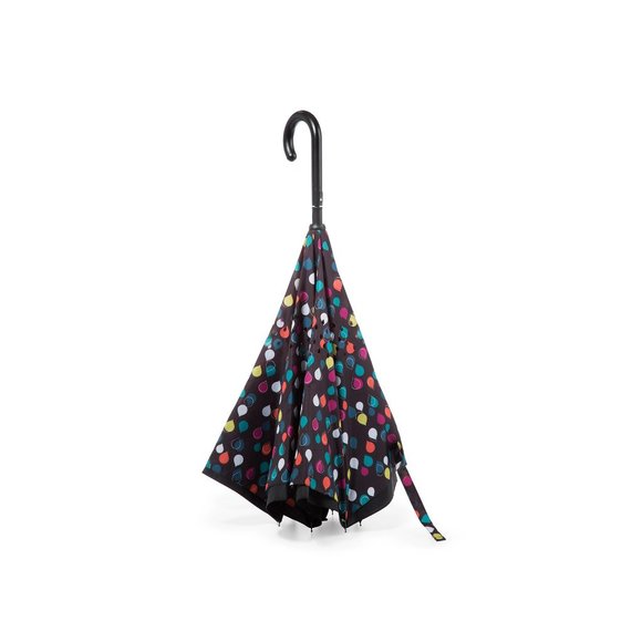 Totes InBrella Umbrella NWT Polka Dots - Picture 3 of 5
